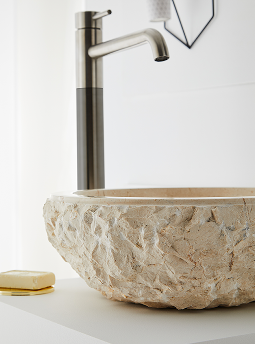 ARUBA REAL MARBLE WASHBASIN 400x400x250MM
