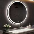 EARTH LED MIRROR 80CM WITH BLACK MATTE FRAME