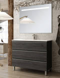 INGLET SUELO EBONY CABINET 3 DRAWERS 100X45X84CM