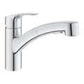GROHE EUROSMART SINGLE LEVER MIXER WITH PULL-OUT SPRAY CHROME (SPECIAL OFFER)