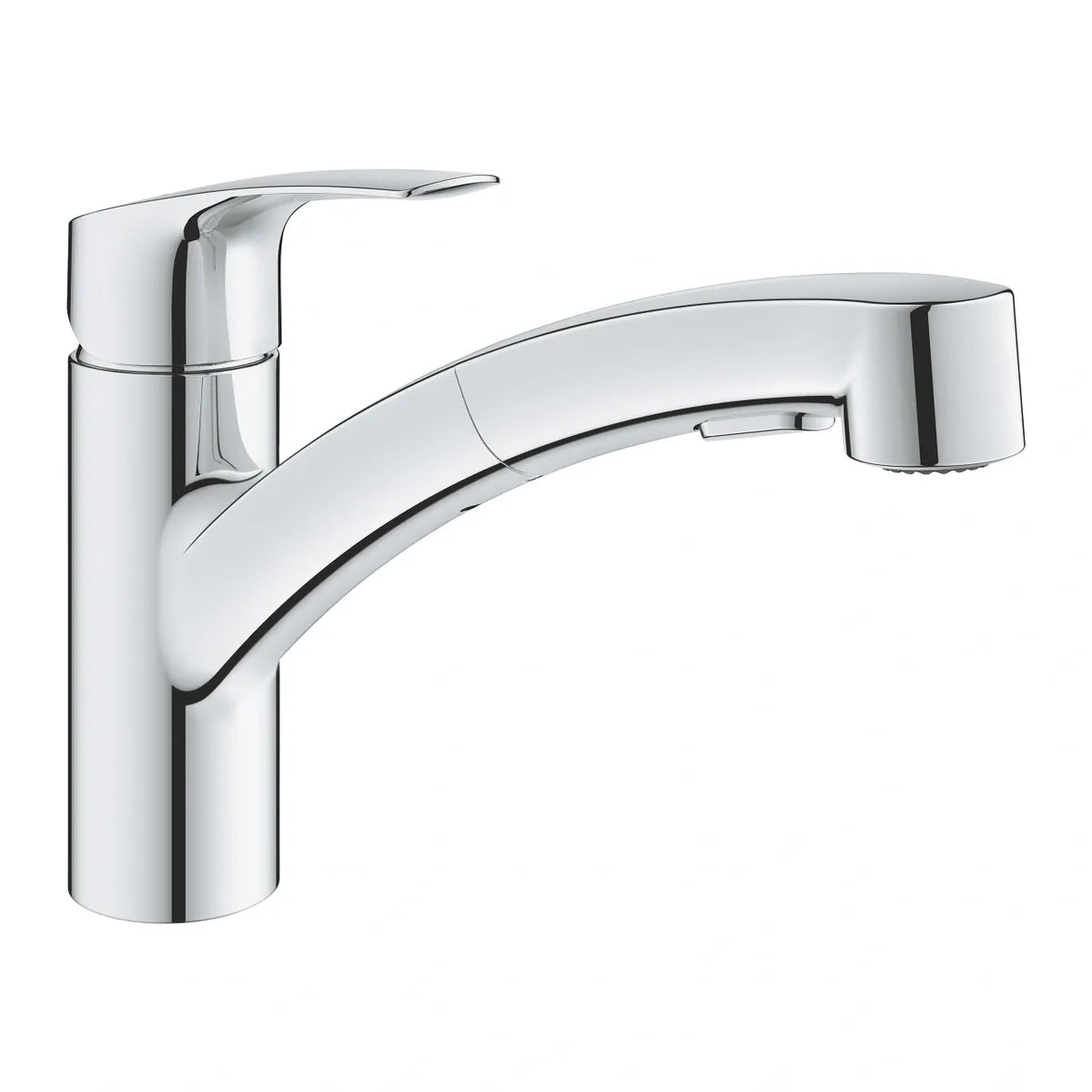GROHE EUROSMART SINGLE LEVER MIXER WITH PULL-OUT SPRAY CHROME (SPECIAL OFFER)