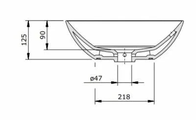 SANLIFE ART BASIN 595x380x90MM