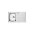 OKIO LINE S/STEEL SINK WITH OVERFLOW & SYPHON 86X50