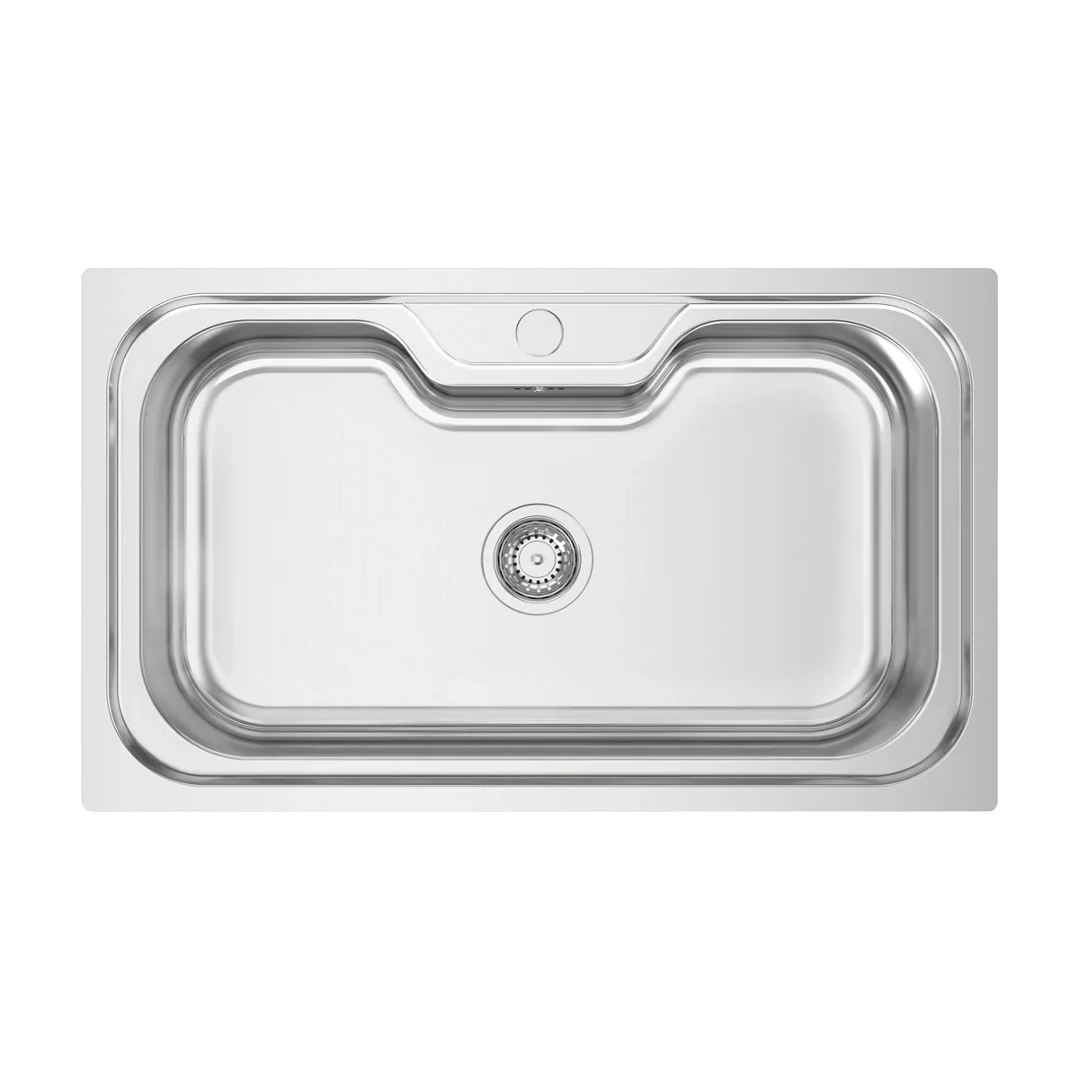 BIG ONE S/STEEL SINK WITH OVERFLOW & SYPHON