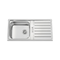 URBAN S/STEEL SINK WITH OVERFLOW & SYPHON 100X50
