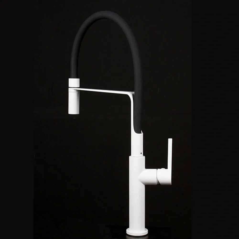 GRIFOS CHEF SLIM WHITE KITCHEN MIXER 2WAY WHITE