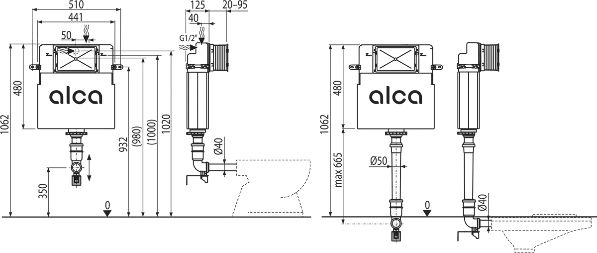 BASICMODUL WC WALL CONCEALED TANK