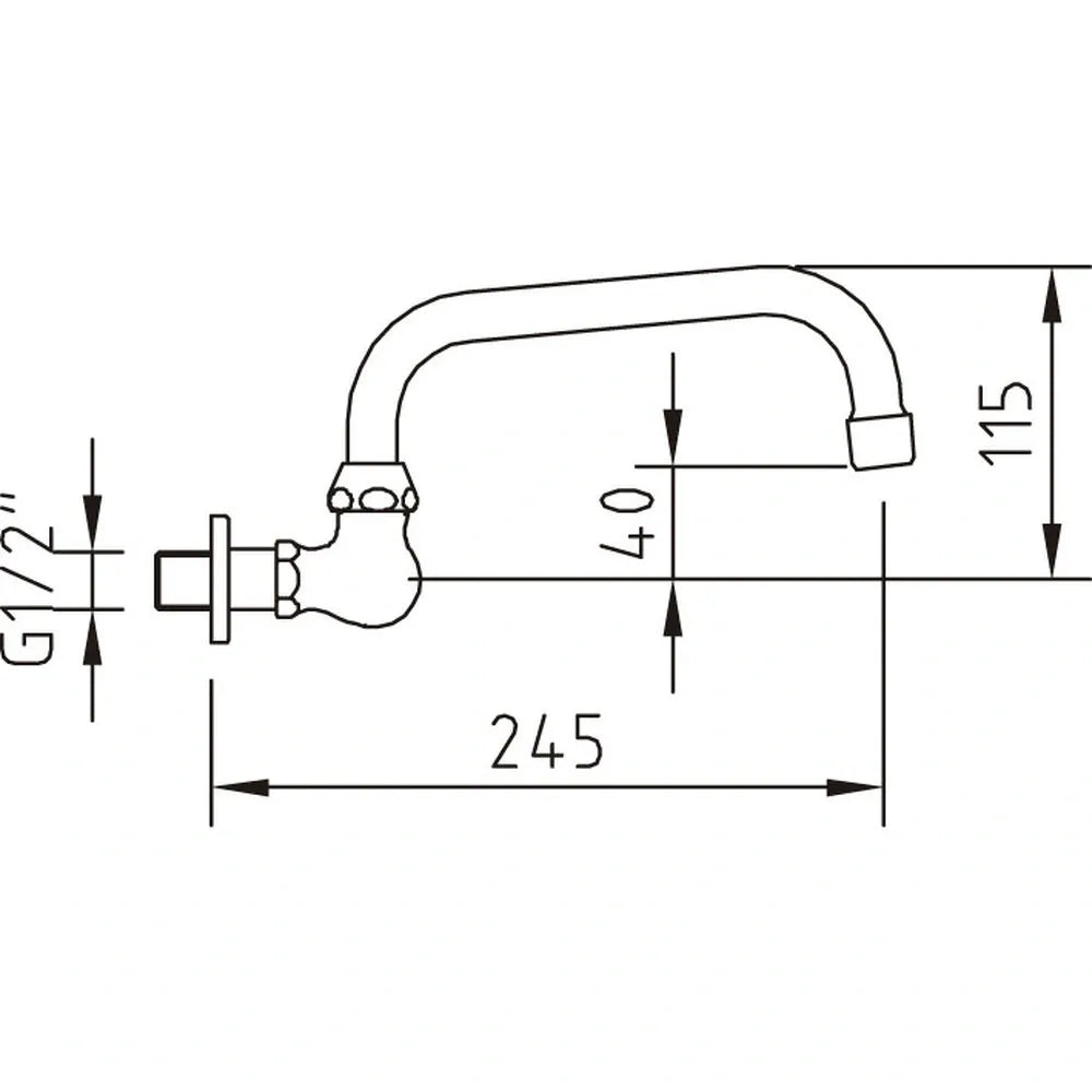 GUAYAMA WALL MOUNTED KITCHEN MIXER