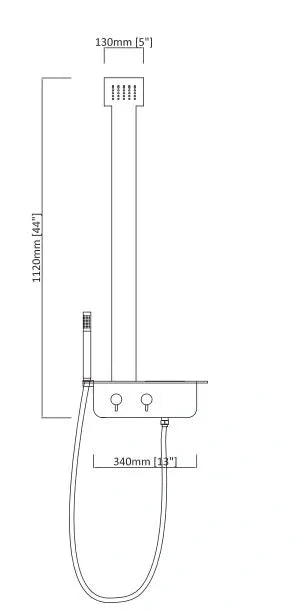 BEAUTY WHITE SHOWER PANEL