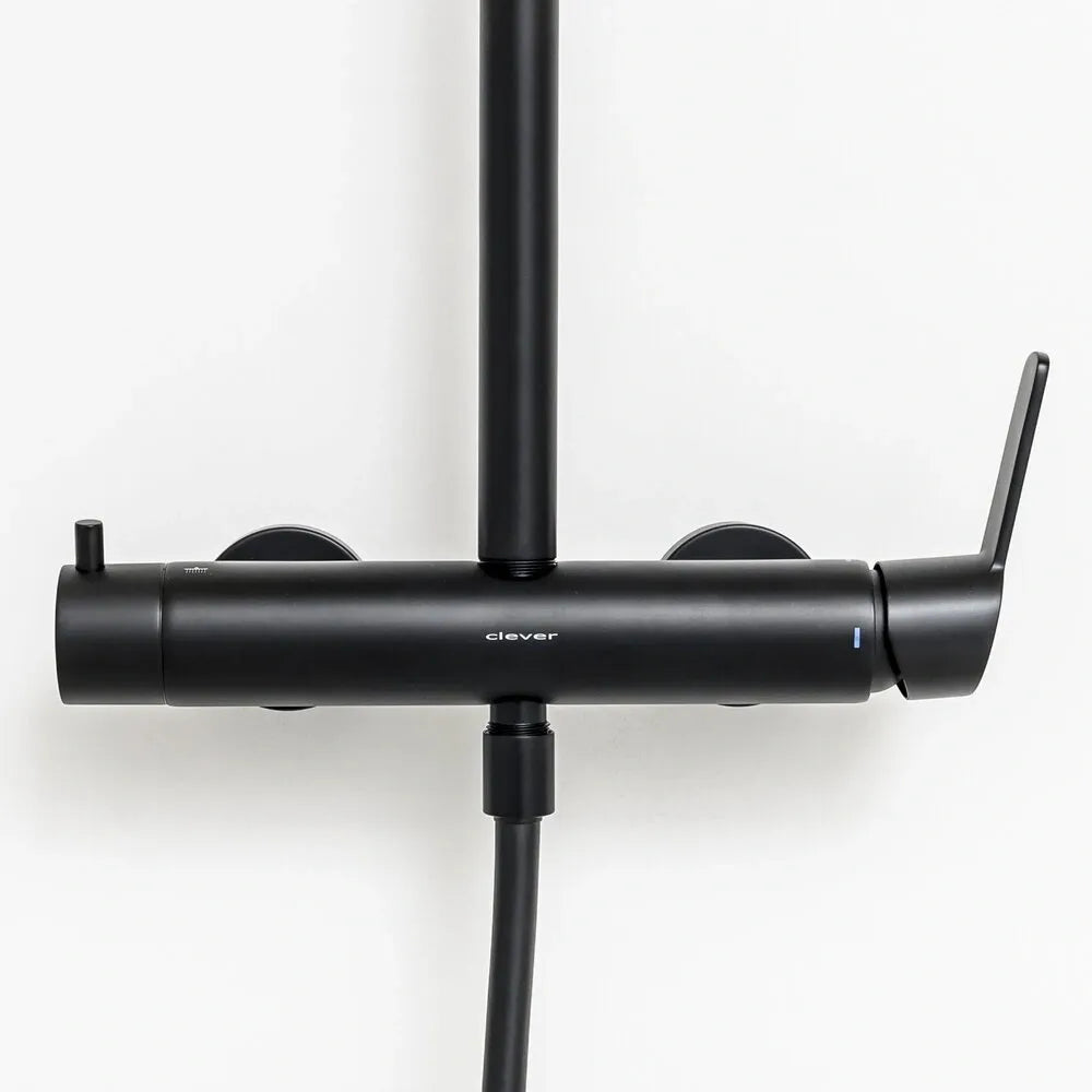 PANAM EVO XTREME BLACK EXTENDABLE SHOWER COLUMN