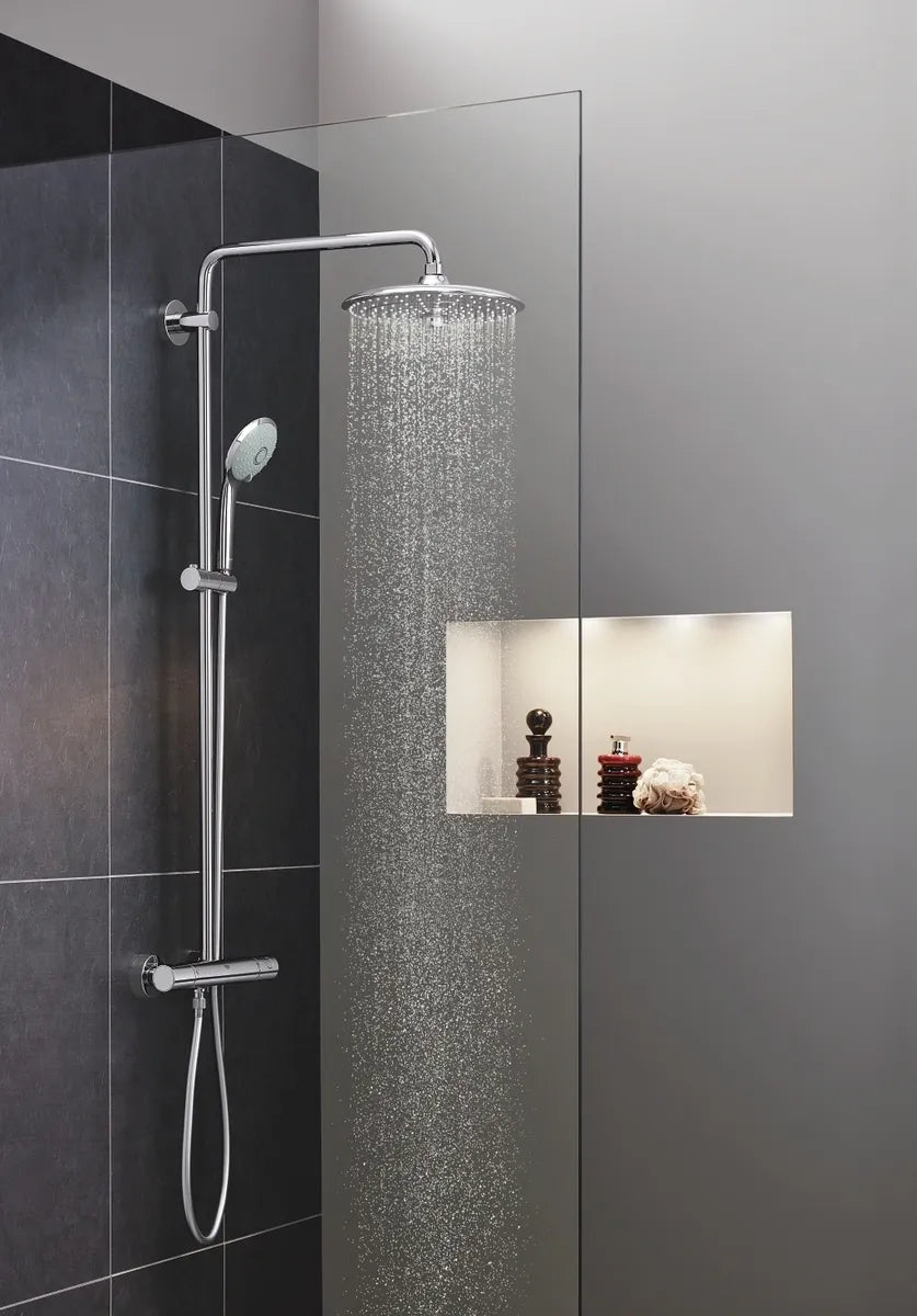 GROHE EUPHORIA SYSTEM 260 SHOWER SYSTEM WITH SAFETY MIXER FOR WALL MOUNTING