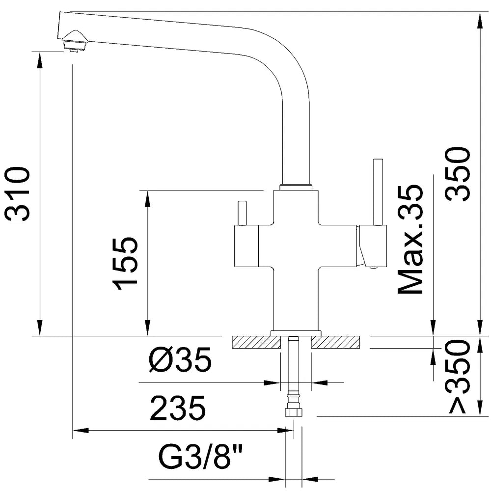 SINGLE-LEVER 3-WAY KITCHEN MIXER