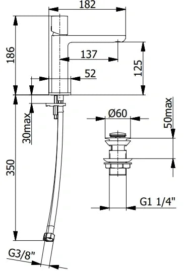 MY TIME BLACK BASIN MIXER