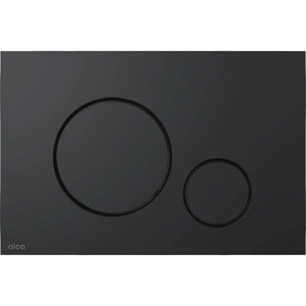 FLUSH PLATE THIN BLACK MATT (ALCADRAIN)