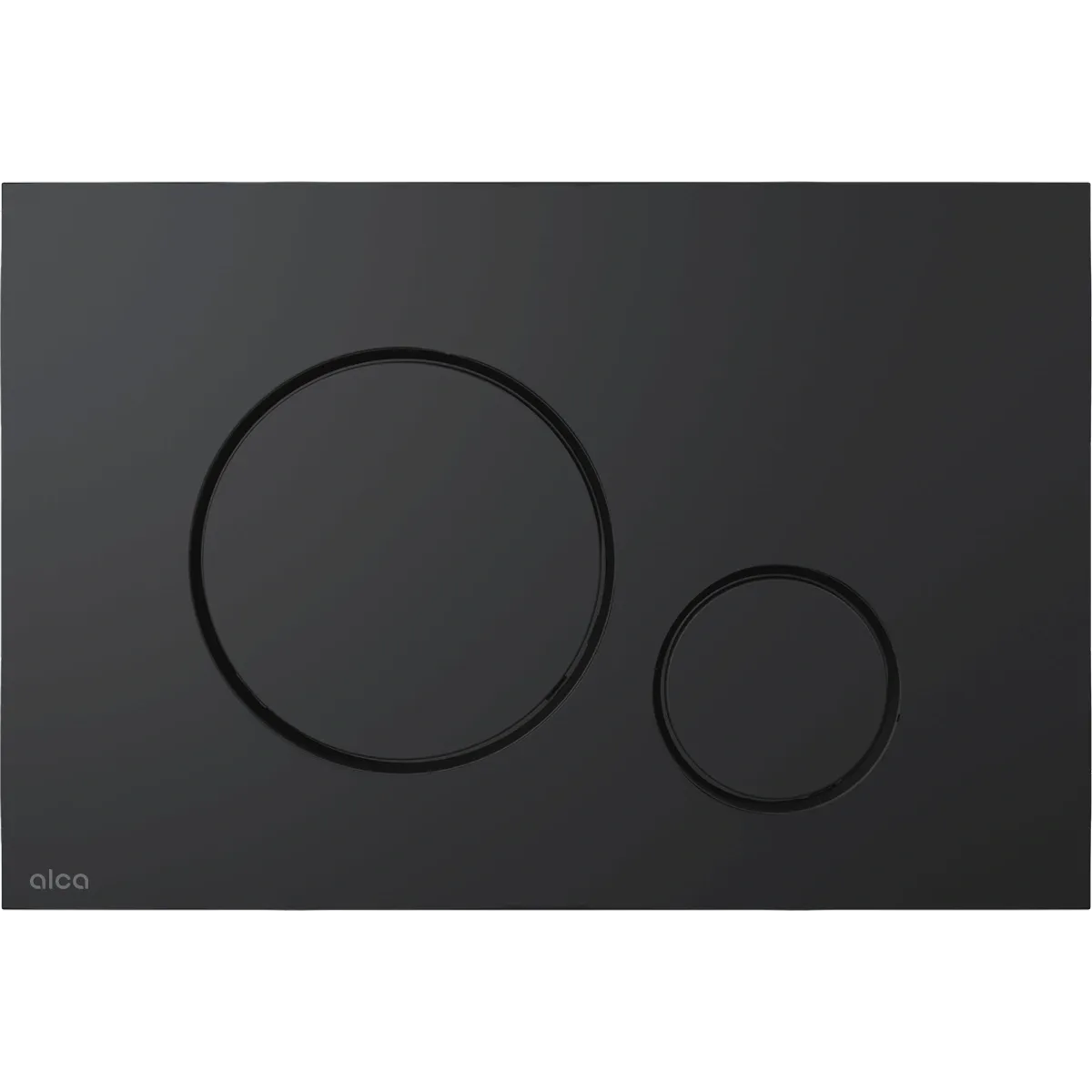 FLUSH PLATE THIN BLACK MATT (ALCADRAIN)