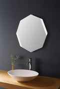 LED SILVER OCTAGON MIRROR
