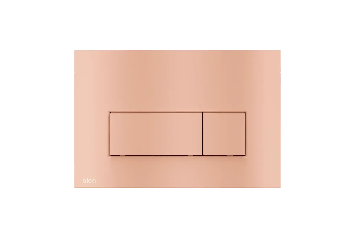 FLUSH PLATE FOR PRE-WALL INSTALLATION SYSTEMS RED GOLD MATT (ALCADRAIN)