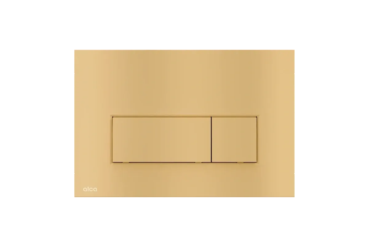 FLUSH PLATE FOR PRE-WALL INSTALLATION SYSTEMS GOLD MAT (ALCADRAIN)