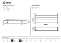 SANCO Towel Rack Bronze Mat technical drawing and dimensions
