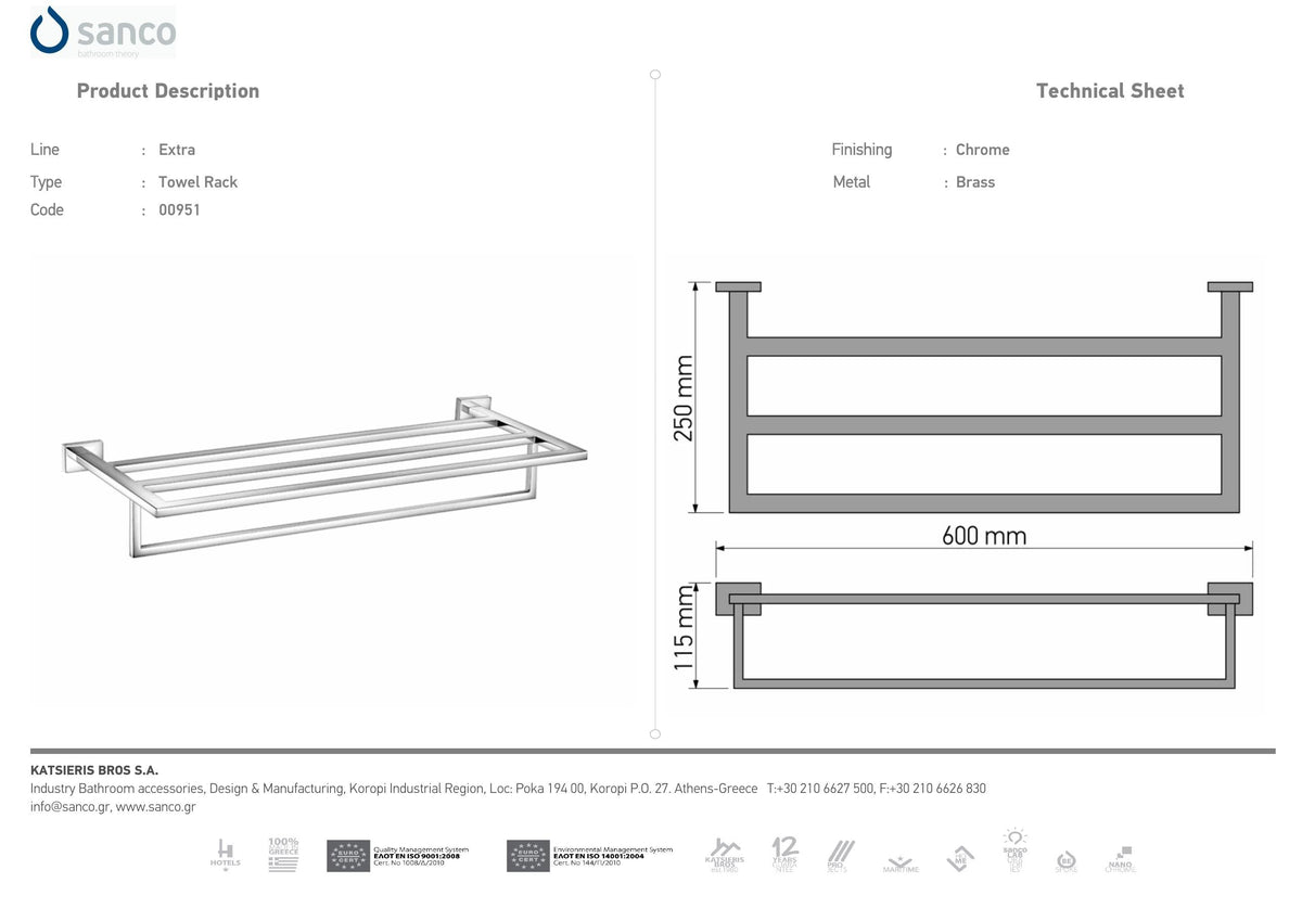 SANCO 0951 official technical drawing