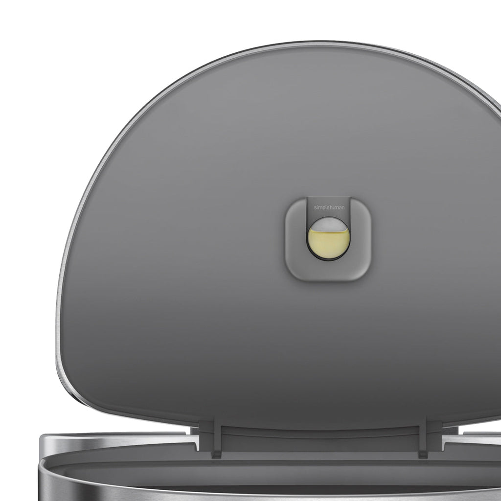 Simplehuman CW2030 brushed stainless steel bin - product view 3