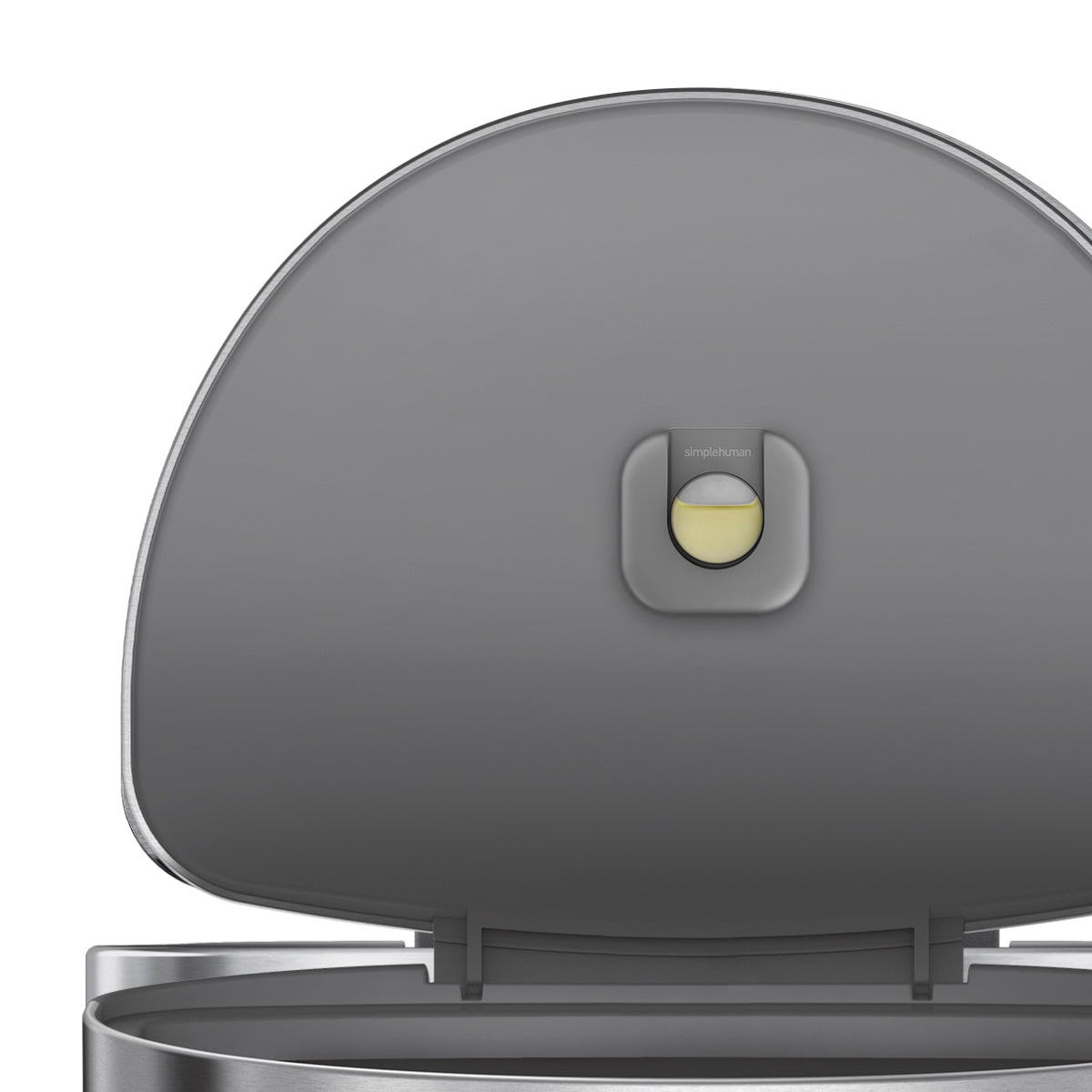 Simplehuman CW2030 brushed stainless steel bin - product view 3