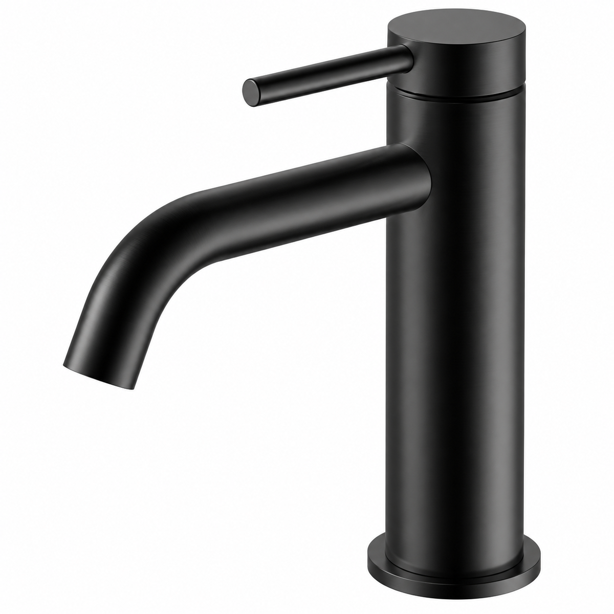 SKY TOP BASIN MIXER S/S BLACK MATT