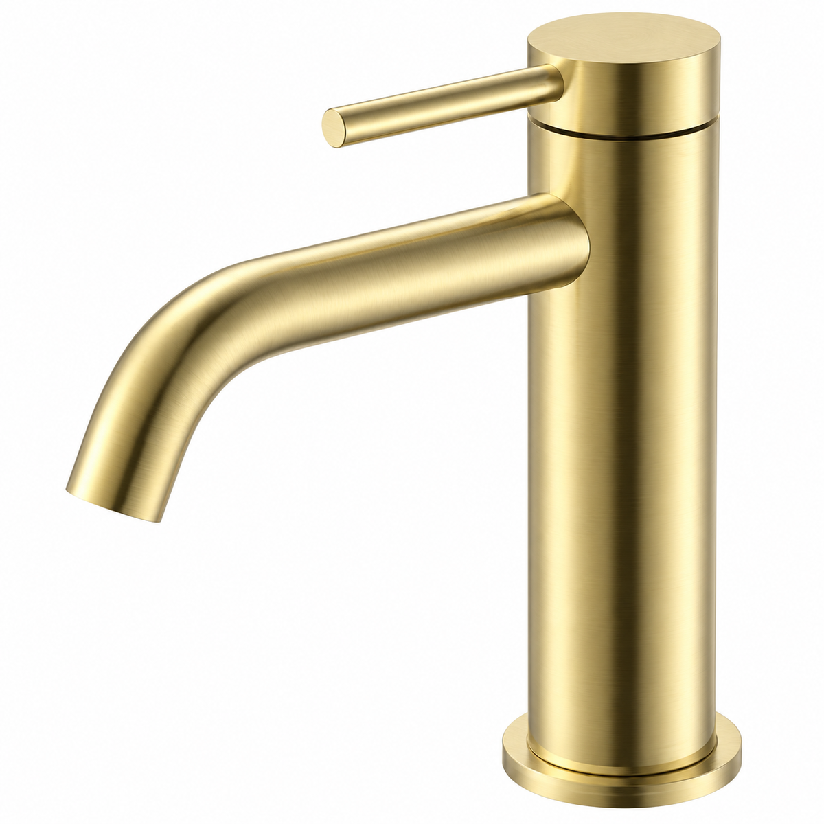 SKY TOP BASIN MIXER S/ST BRUSHED GOLD