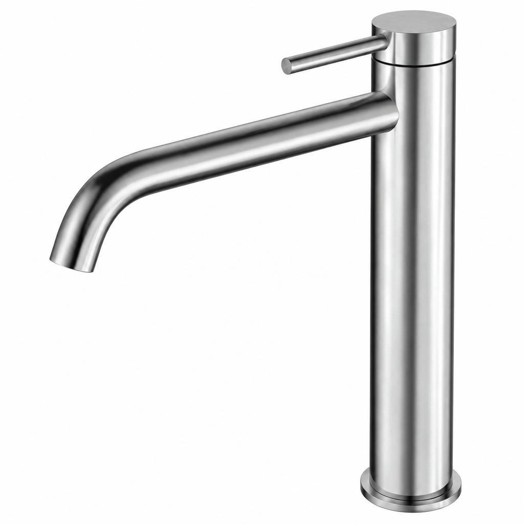 SKY TOP BASIN MIXER TALL L-SIZE S/S SATIN