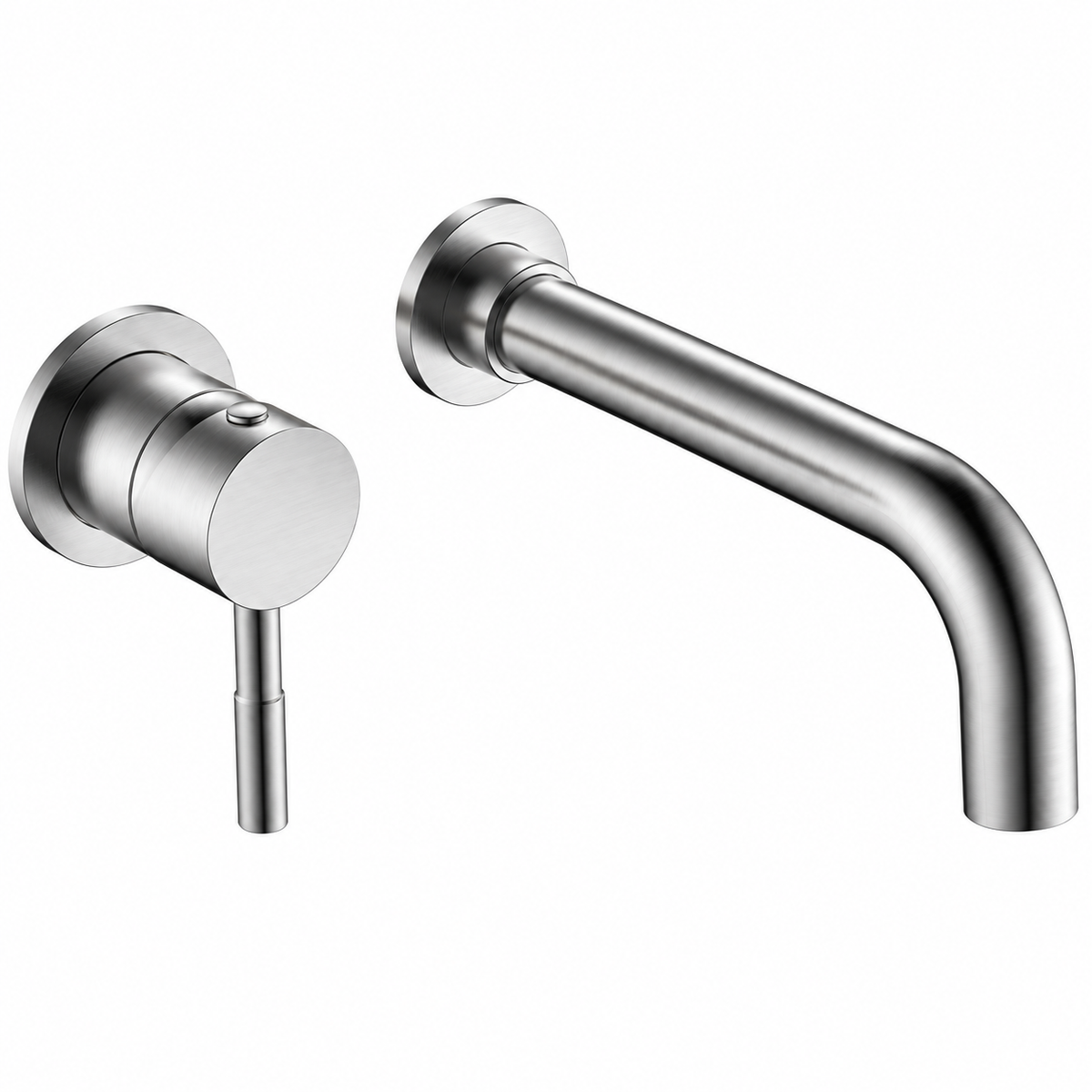 SKY TOP BASIN MIXER WALL 2-HOLE S/S SATIN