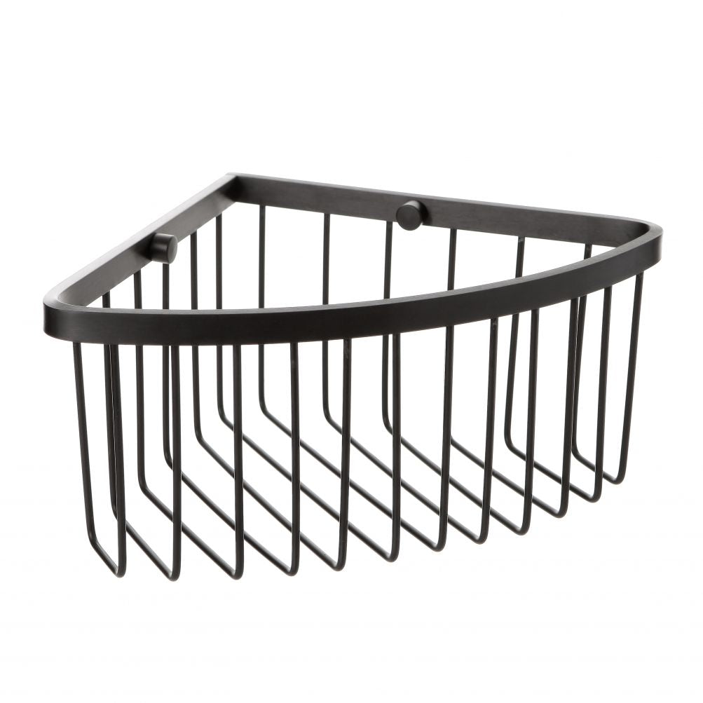 TATAY ALUMINIUM + QF CORNER STORAGE BASKET ALUMINIUM + QF BLACK