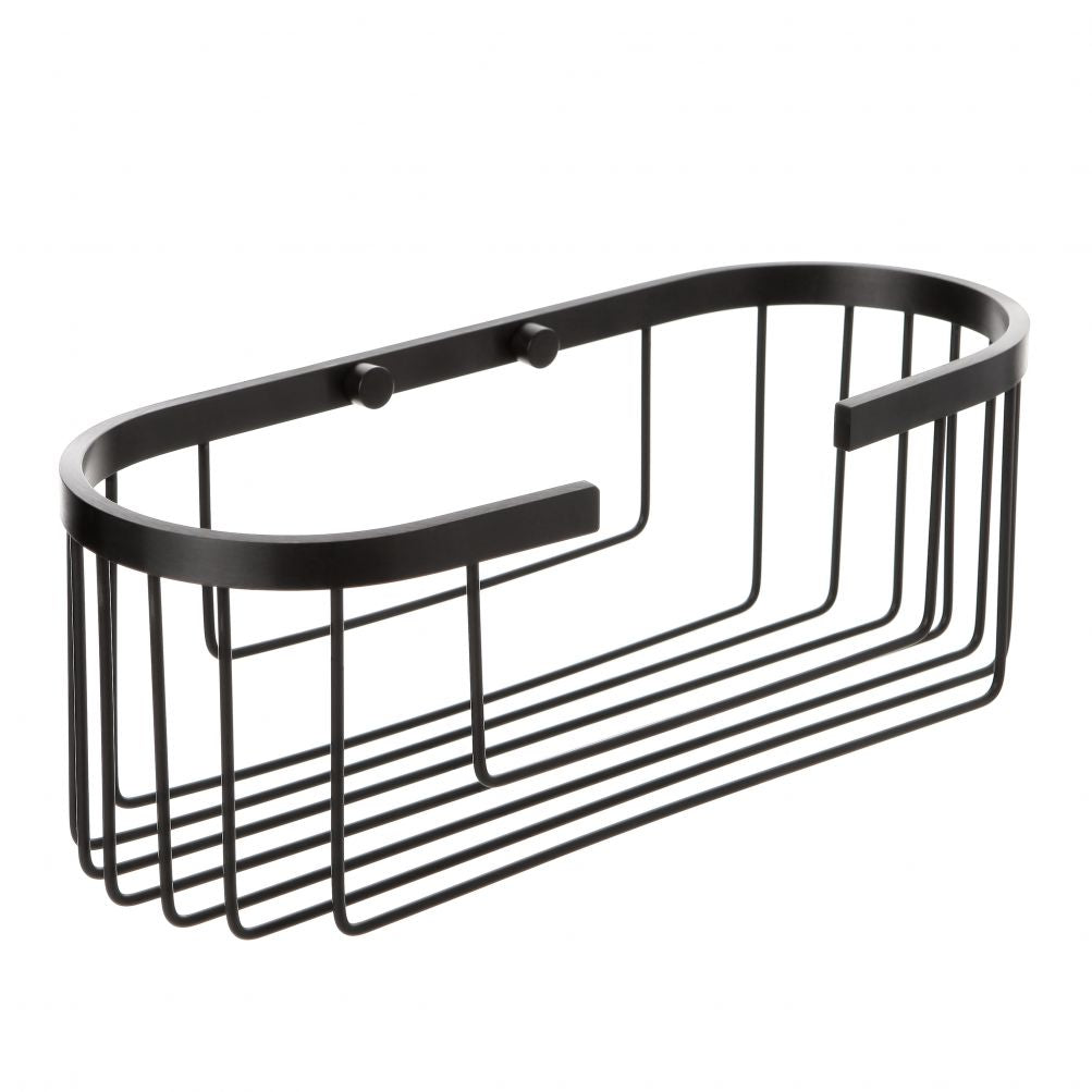TATAY ALUMINIUM + QF OVAL STORAGE BASKET ALUMINIUM + QF BLACK
