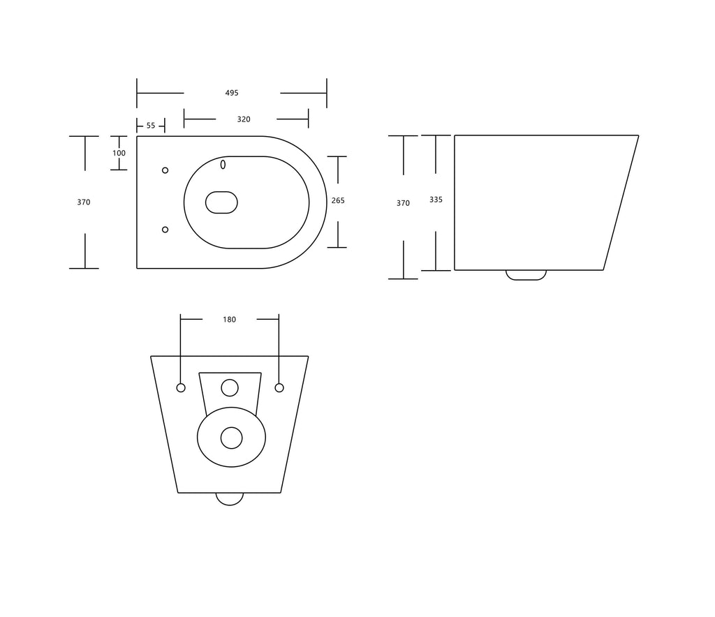 TORNADO WALL HUNG TOILET
