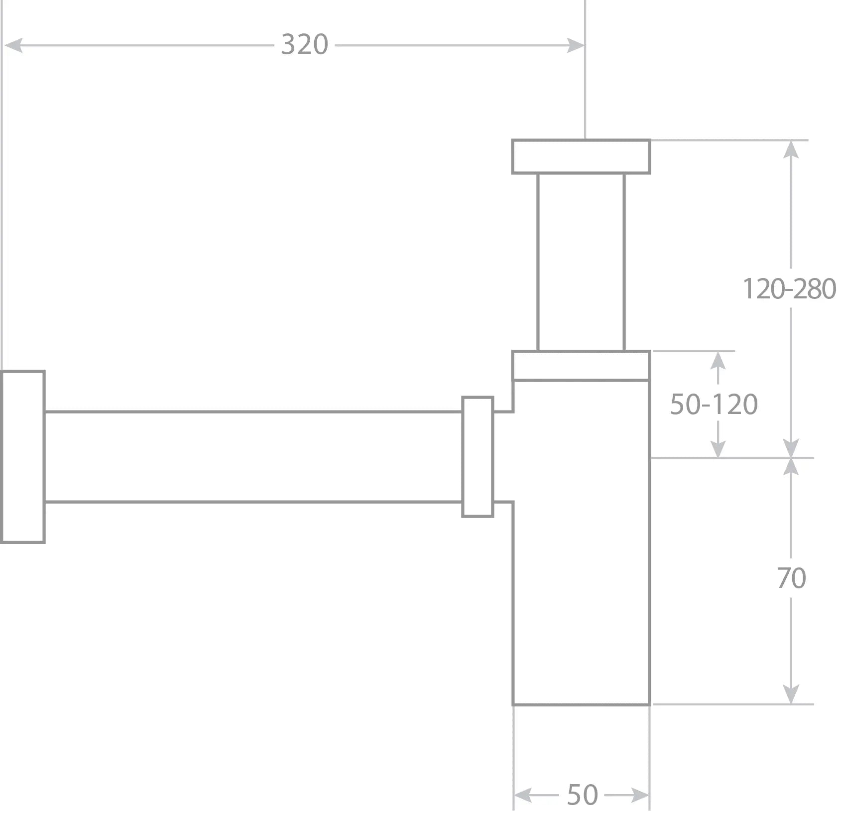 LUX SIPHON BRUSHED NICKEL