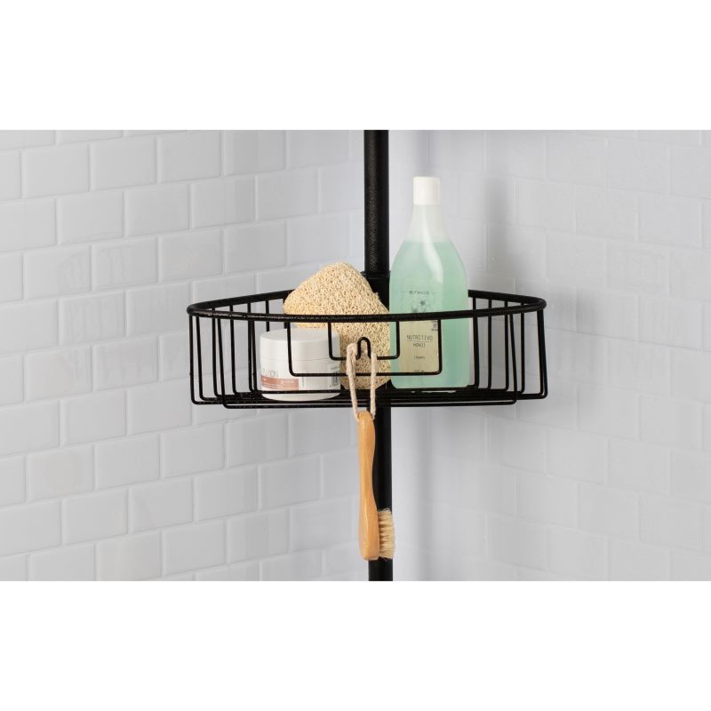 TATAY TELESCOPIC BAR 4 BASKETS BLACK