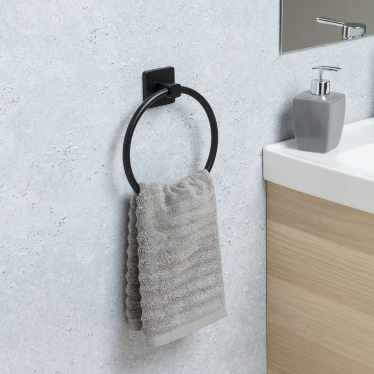 TATAY NERO TOWEL RING BLACK