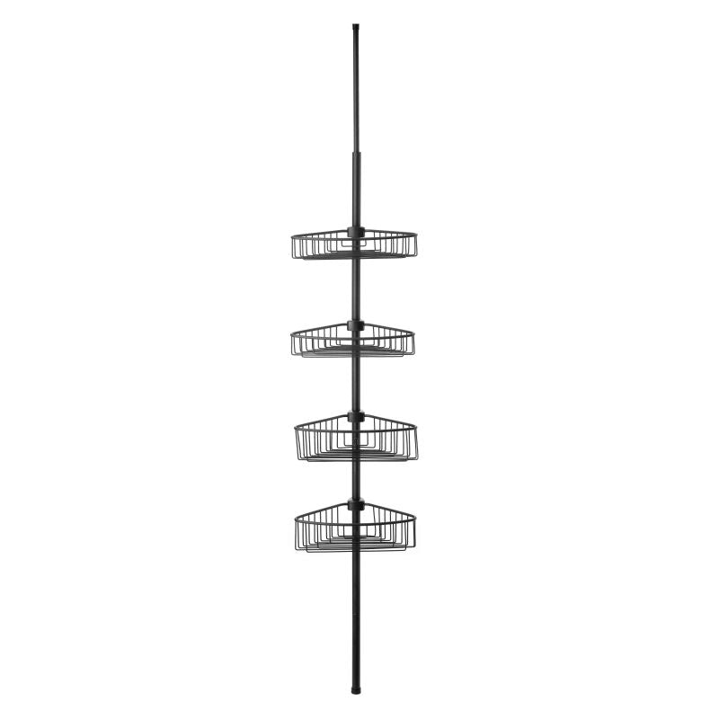 TATAY TELESCOPIC BAR 4 BASKETS BLACK