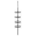 TATAY TELESCOPIC BAR 4 BASKETS BLACK