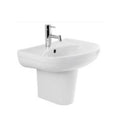 (103300 & 103220) AVEIRO WALL HUNG BASIN WITH HALF PEDESTAL 550x455x150MM