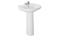 (103310 & 103200) AVEIRO WALL HUNG BASIN WITH PEDESTAL 595x505x150MM
