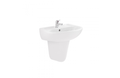 (110300&110220) CETUS WALL HUNG BASIN WITH HALF PEDESTAL 559x435x150MM