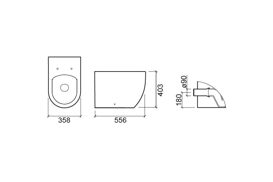 (137012004) SANIBOLD RIMFLUSH COMPLETE FLOOR STANDING TOILET