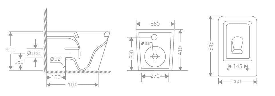 MATRIX RIMLESS FLOOR STANDING TOILET