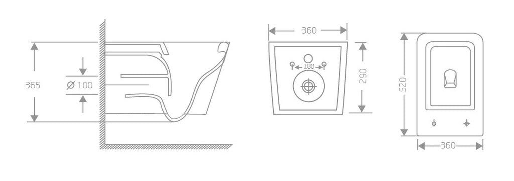 MATRIX PRO TORNADO WALL HUNG TOILET