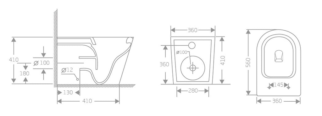 MATRIX RIMLESS FLOOR STANDING TOILET