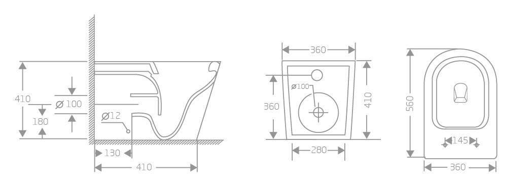 MATRIX RIMLESS FLOOR STANDING TOILET