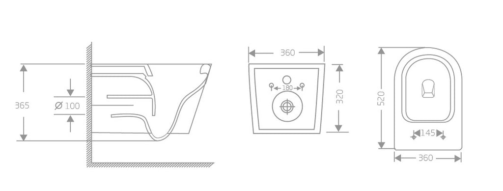 MATRIX PLUS TORNADO WALL HUNG TOILET