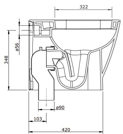(134011) LOOK FLOOR STANDING TOILET