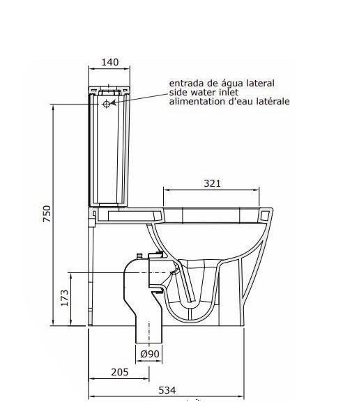 (134021) LOOK COMPLETE SET TOILET