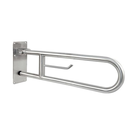 ACCESSIBLE (AMEA) SATIN RECLINING BATH HANDLE WITH PAPER HOLDER